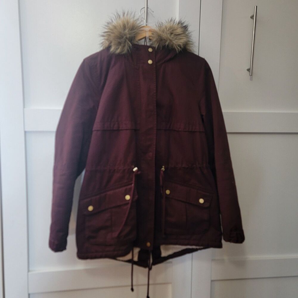 Women's H&M Divided Parka Jacket Size 10